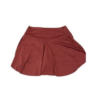 Hilara High Waisted Micro Mini Golf Skirt Red Maroon Womens Lady Size M - nwt